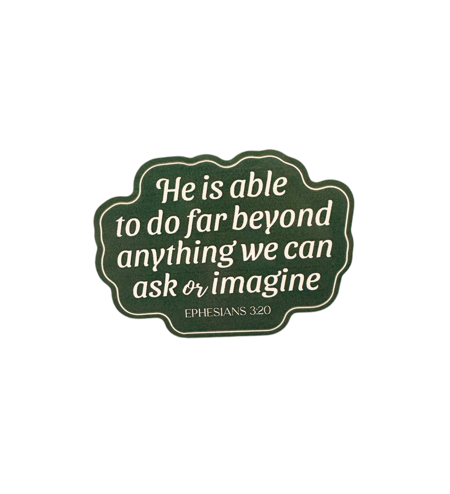 He Is Able Sticker