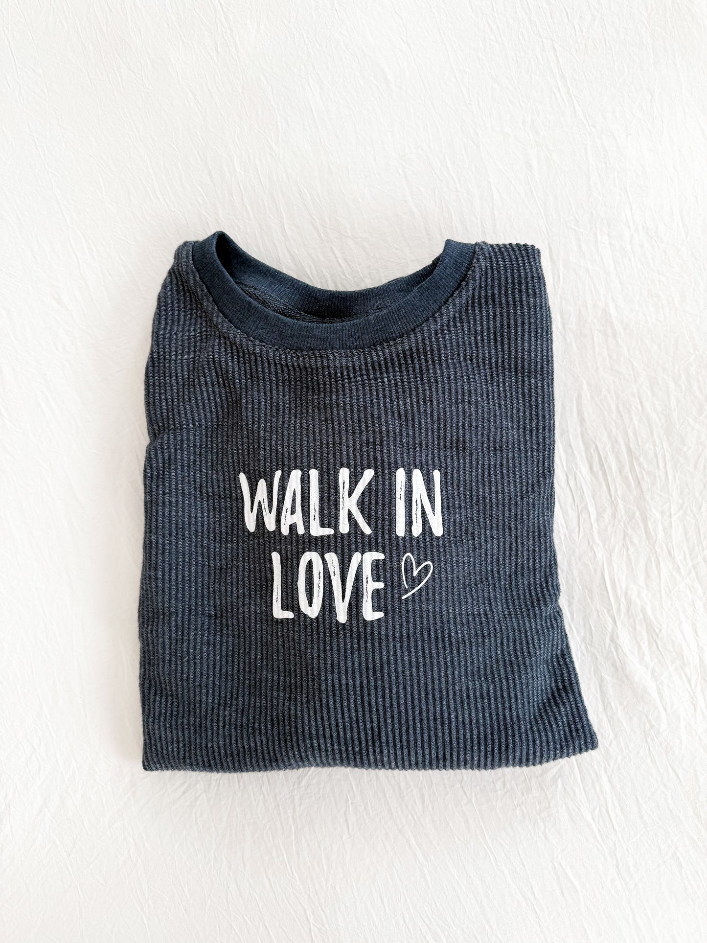 Walk In Love Corded Crewneck