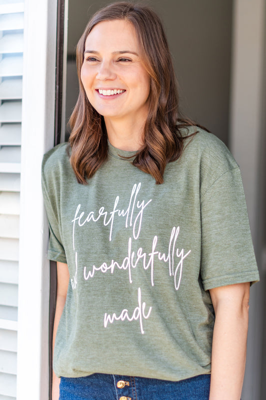 Fearfully and Wonderfully Made Adult Tee